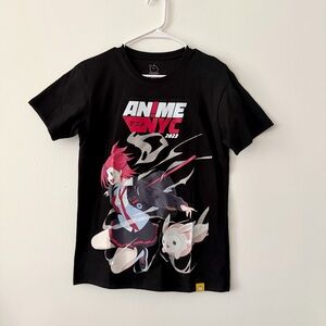 Ohmonah Anime NYC 2023 Short Sleeve Black Gamer Graphic Shirt, Unisex Small